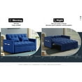 thumbnail image 6 of Muumblus 55" Sleeper Couch for Small Space, Foldable Pull Out Sofa Bed with Adjustable Backrest, Modern Velvet Futon, 6 of 9