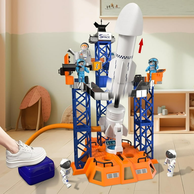 Freecat Space Shuttle Toys for 3 4 5 6 7 8 Years Old Boys Kids Rocket Launcher Space Toy STEM Building Spaceship Kit Toys Educational Birthday Gift