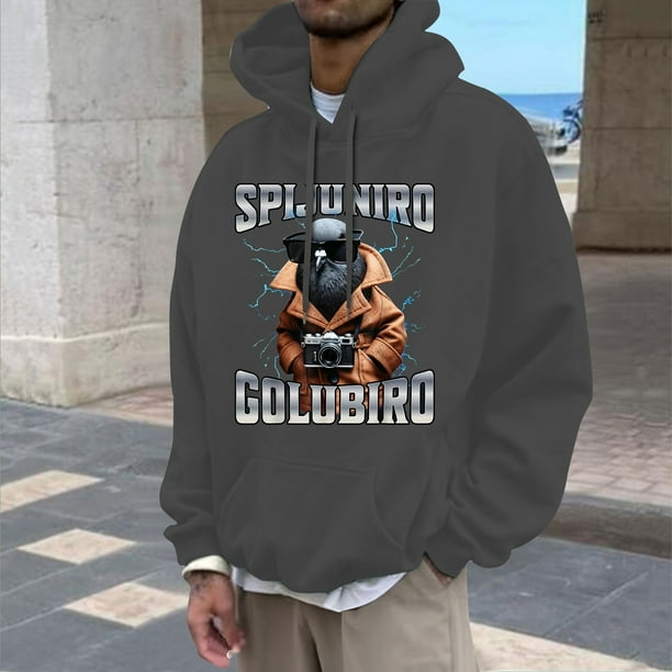 WILLBEST Sudaderas Deportivas para Hombre Sudaderas con Capucha y Sudaderas para Hombre Jersey Clásico De Mitología China con Tela y Diseño Cómodos para Uso Informal Mediana