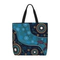 thumbnail image 1 of Disketp Bohemian Turtle Bolsa Tote de Lona para Mujer, Bolso de Hombro y Cruzado con Cierre de Cremallera, 1 of 7