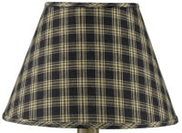 Details about   Primitive Country Green Sturbridge Plaid Homespun Fabric Lampshade Lamp Shade 