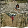 thumbnail image 4 of Child Rope Netting Climbing Netting, Cargo Net for Playset - Indoor Stair Fence Climbing Net - Climbing Net for Treehouse, Playground Obstacle Courses for Outdoor(Size:1x6m), 4 of 7