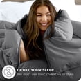 thumbnail image 4 of Ivy Union Comforter - Down Alternative - Easy Care Super Soft Microfiber, Full/Queen, Gray, 4 of 6