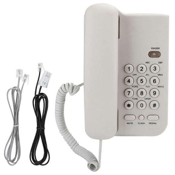 KX T3026CID English Telephone for Hotel, Home Office (Random Color Telephone Line) (White)