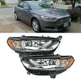 thumbnail image 2 of Labwork 2pcs Headlights Assembly Black Chrome Headlamp Housing Fit for 2013 2014 2015 2016 Ford Fusion, Front Left & Right, 2 of 6