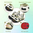 thumbnail image 3 of TARANIS Toddler Shoes for Boys and Girls, Closed Toe Non-Slip Breathable Baby Sneakers, Black, 3 of 6
