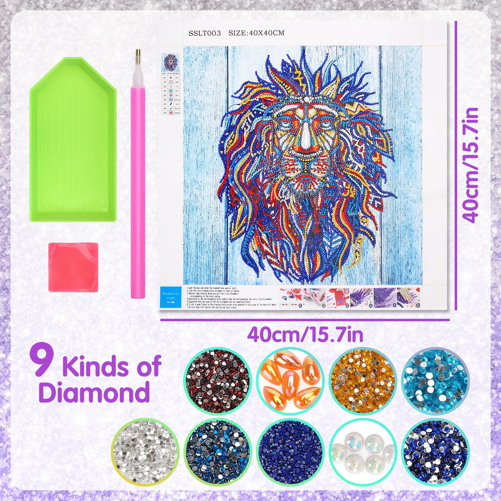 Furdohai 5D Diamond Painting For Kids Suitable For Ages 6-12 Diamond Art  And Cr on eBid United States