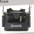 thumbnail image 2 of Wholesale Compact Black Woven-Pattern EVA Fishing Bucket with Internal Storage Box - All-in-One Live Fish Container for Sea Fishing, Raft Fishing & Angling Gear; Durable, Easy-to-Clean Design with, 2 of 5