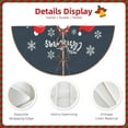 thumbnail image 3 of Defioc Three Cute Christmas Gnomes for Christmas Tree Skirt Snowman Xmas Tree Skirt Farmhouse Christmas Decorations Tree Mat for Holiday Party Decor-36", 3 of 6