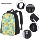 thumbnail image 3 of Easygdp Pineapples1 Mochila para Niños y Niñas con Set de Caja de Almuerzo y Estuche para Lápices 3 en 1, Mochila Escolar Estampada para Adolescentes, 3 of 7