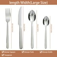 thumbnail image 2 of KitchenTrend Reverie 24 Piece Stainless Steel Flatware Set Service for 6 Silver, 2 of 12
