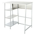 thumbnail image 3 of SAFAVIEH Hayden 3-Shelf Standing Desk White / Chrome, 3 of 7