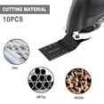 thumbnail image 2 of Multitool Blade 10pcs 35mm Multitool Blades High Carbon Steel Oscillating Saw Blades Quick Release Oscillating Blades Professional Fast Cut Swing Blades Compatible with Most Oscillating T, 2 of 9