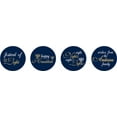 thumbnail image 2 of Darling Souvenir Pack of 190 Pcs Hanukkah Jewish Stickers Candy Chocolate Labels-Navy Blue & Goldenrod, 2 of 2