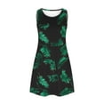 thumbnail image 3 of Womens Sleeveless Summer Dresses Hawaiian Print Sundress Casual Beach Dress Tropical Tank Dress with Pockets, 3 of 8