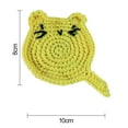thumbnail image 2 of Boisson Absorbante au Crochet Cartoon Chat Protection Antidérapante Résistante à la Chaleur, 2 of 8