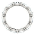 thumbnail image 2 of Pompeii G/VS 4 Ct Oval Moissanite Eternity Ring 14k White Gold (((G-H)),VS1-VS2), 2 of 3
