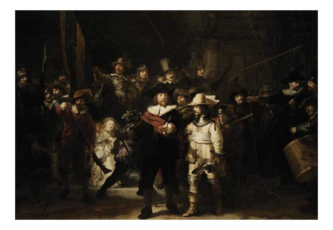 Wall26 The Night Watch By Rembrandt Van Rijn Dutch Golden Age Painter Peel And Stick Large Wall Mural Removable Wallpaper Home Decor 66x96 Inches Walmart Com