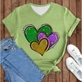 thumbnail image 2 of Outfmvch Mardi Gras Sequin Top Mardi Gras Outfit for Women Graphic Tees for Women Mardi Gras V Neck Shirts for Women Womens Striped T Shirt Plain T Shirts Button Down Shirts for Women Dark Blue 5xl, 2 of 5