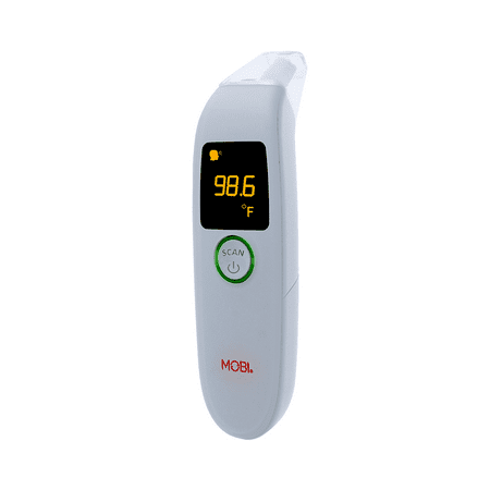 MOBI DualScan Health Check Infrared Forehead & Ear Thermometer with Medicine Reminder, Memory Recording and Fever Detection For Baby Adults Seniors