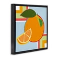thumbnail image 3 of Stupell Industries Geometric Orange Fruit Black Framed Floater Canvas Wall Art, design by Daniela Santiago, 18 x 18, 3 of 9