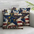 thumbnail image 3 of PHYHOO  Pillow Covers  Let Freedom Ring Patriotic Independence Day Throw Pillowcase Stars Memorial Day Cushion Case Farmhouse Decorations for Sofa Couch White, 3 of 5