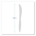 thumbnail image 4 of Boardwalk Mediumweight Polypropylene Cutlery, Knife, White, 1000/Carton, 4 of 6