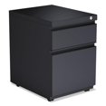 thumbnail image 1 of ALE Two-Drawer Metal Pedestal File with Full Length Pull, Charcoal, 1 of 1