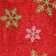 Northlight 20" Rouge Métallique avec des Flocons de Neige Vert et Blanc Mini Jupe Arbre de Noël – image 2 sur 3