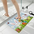 thumbnail image 4 of Qocolhg Easter Welcome Door Mat Bunny/Egg Spring Floor Mat Indoor Outdoor Entrance Bathroom Door Mat Non-Slip Washable Home Party Decorations 19.7x31.5 Inch, Easter Clearance, 4 of 6