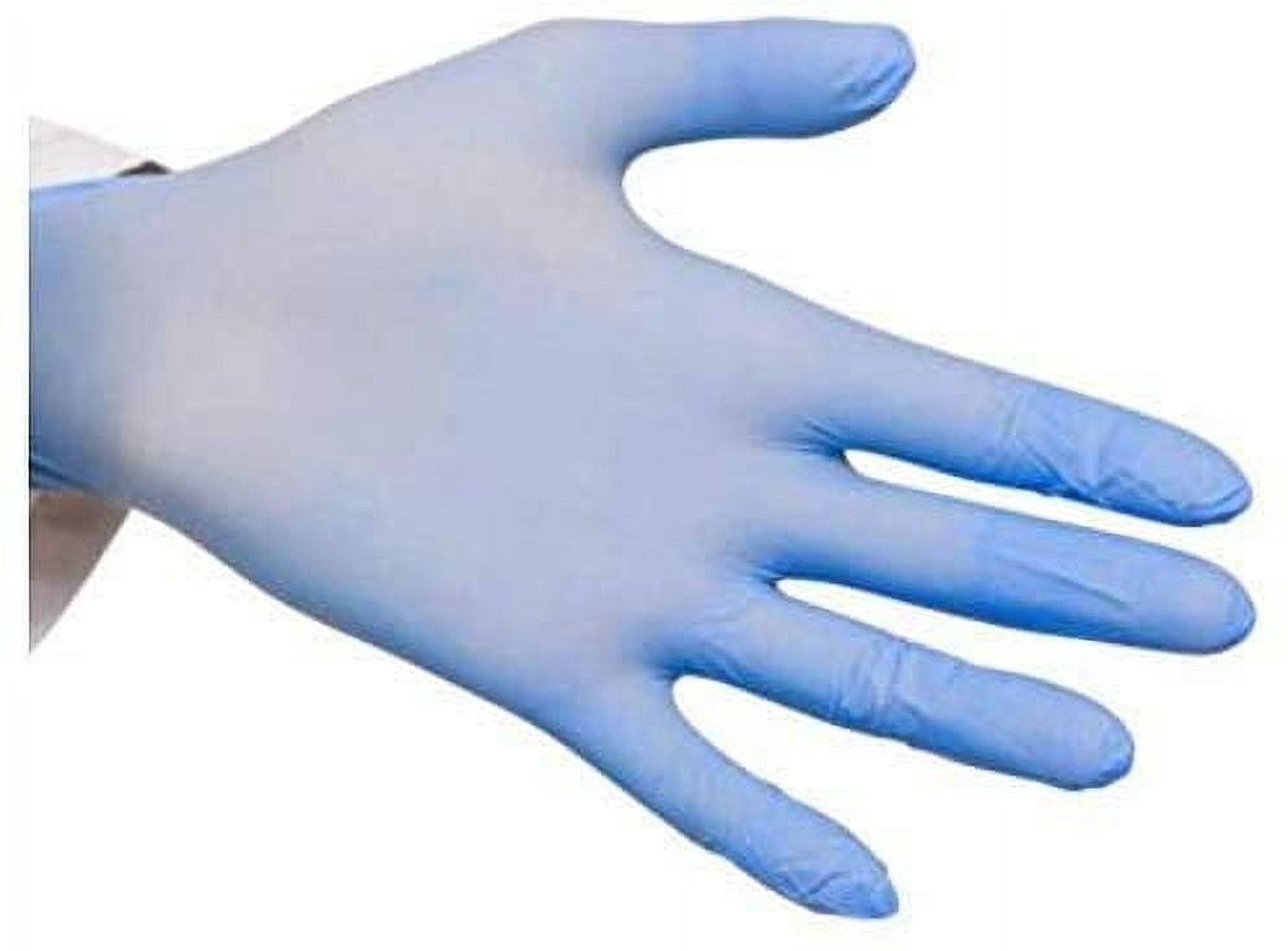 1000 Disposable Blended Nitrile Gloves Powder/Latex Free Synthetic Blend Light Blue Medium