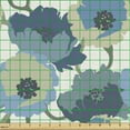 thumbnail image 2 of Ambesonne Floral Fabric by the Yard Upholstery, Ombre Romantic Flowers, 1 Yard, Grey Navy, 2 of 5