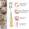 thumbnail image 5 of Jinsinto Bread Knife Blade Bread Baker - Baker Blade with 5 Stainless Steel Blades Slashing Tool Stainless Steel Blades Wooden Handle Bread Making Razor, 5 of 5