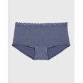 thumbnail image 4 of Ultrasoft Modal Boyshort Panty with Lace Trim In Vintage Indigo, 4 of 5