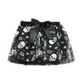 thumbnail image 3 of CUZIBR Kids Girls Ballet Skirts Elastic Waist Party Polka Dot Mesh Tutu Tulle Skirt With Sparkly Sequins Headband Tiered Stylish Dancewear Set,Black,5-8 Years, 3 of 3