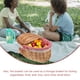 thumbnail image 2 of Cesta de picnic con asas y tapa, cesta de mimbre tejida, cesta de almacenamiento rústica, 2 of 8