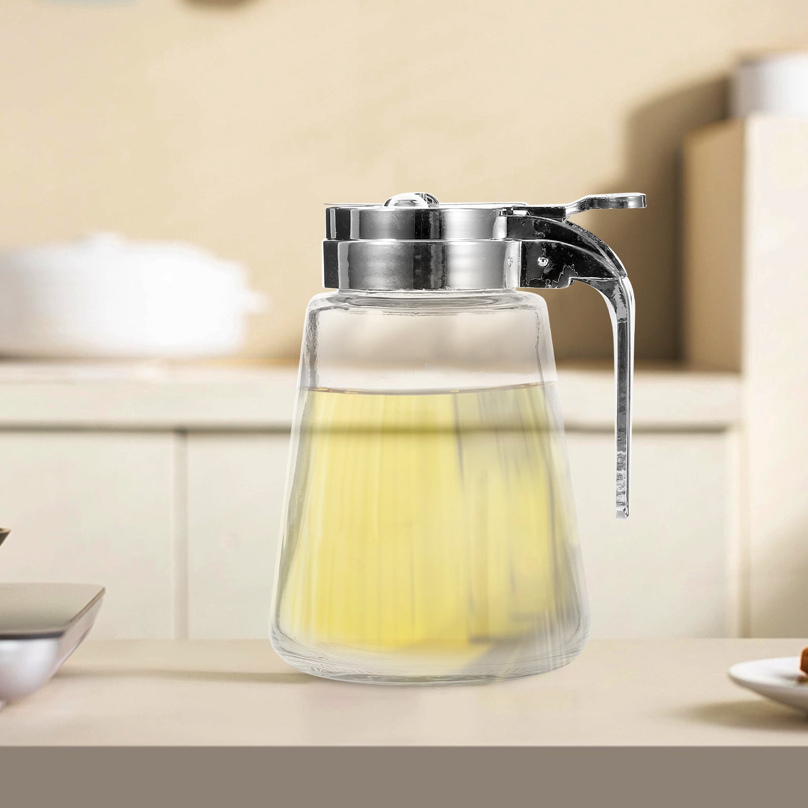 2pcs Glass Syrup Dispenser Pancake Syrup Dispenser Simple Syrup Dispenser