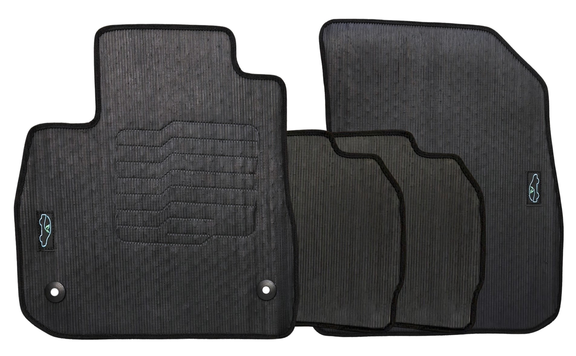 ecoMats All Weather Floor Mats Fit for 2016 to 2025 Chevrolet Malibu, Front and Rear Set