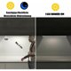 thumbnail image 4 of Lámpara de armario de 30 cm con sensor de movimiento para interiores, tira LED inalámbrica para cocina, luz de armario de 6000 K con 3 modos de iluminación, recargable por USB, paquete de 2 [Clase, 4 of 5