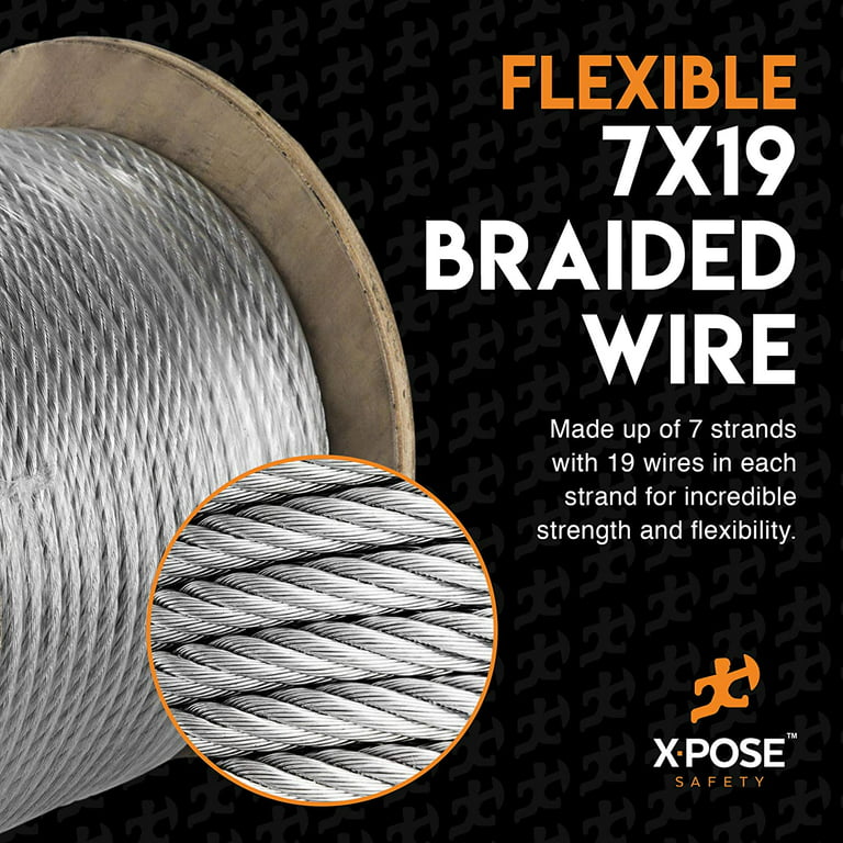 Pro Strand 1/8 x 250', 7x19, Galvanized Cable Reel