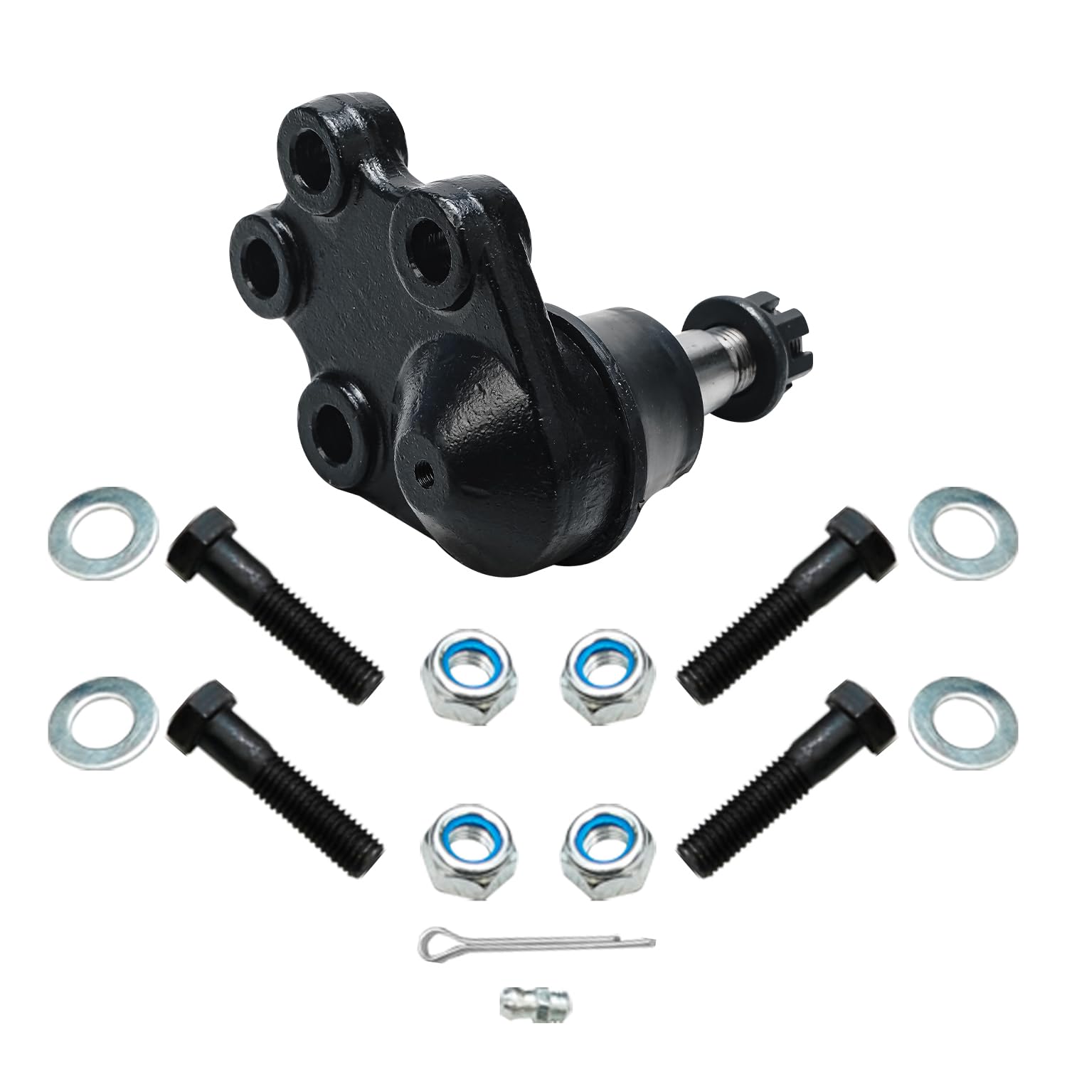 Detroit Axle - Front Lower Ball Joints for RWD 1999-2006 Chevrolet GMC Sierra Silverado 1500 1999 2000 2001 2002 2003 2004 2005 2006, 2 Lower Suspension Ball Joints Pair Set 2005 2007 Replacement