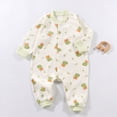 thumbnail image 2 of CAUYDY Clothes for Baby Boys Newborn Sleepers 3 6 9 12 18 24 Months Preemie Long Sleeve Bodysuit Fall Winter Infant Boy Cute Romper Toddler Pajamas Light Green for Sizes 12-18 Months, 2 of 7