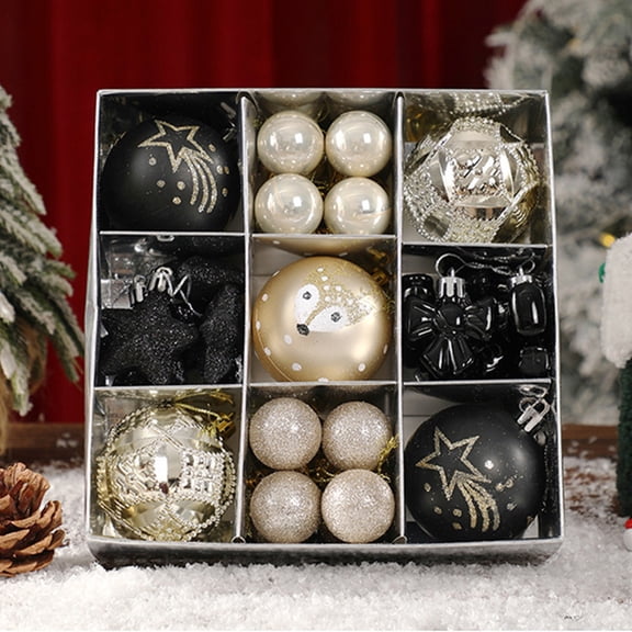 Orangide Christmas Ball Ornaments 35 Pcs Creative Colorful Shatterproof Hanging Decor for Holiday Tree Wedding Party Decoration