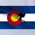 thumbnail image 2 of CafePress - Colorado Skiing Flag - Cute Infant Baby Football Bodysuit, 2 of 3