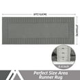 thumbnail image 3 of 24"x60" Non-Slip Kitchen Rug,Absorbent Kitchen Floor Mat with TPR Non Skid Backing, Machine Washable Indoor Hallway Runner Rug Area Rug,Grey, 3 of 8