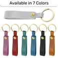 thumbnail image 3 of Genuine Leather Keychain, Leather Key Chain Holder for Men and Women, Key Fob Holder, Handmade Leather Car Keychain, 3 of 7