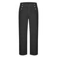 thumbnail image 5 of Brondbend Mens Slim Work Pants Comfortable Work Pants Men Straight Leg Stretch High Waist Zipper Pocket Button Trousers Solid Fashion Wrinkle-Free Trousers Classic Fit Party Suit Pants, 5 of 6