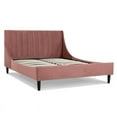 thumbnail image 4 of Sandy Wilson Home Aspen Upholstered Platform Bed Queen Ash Rose, 4 of 20