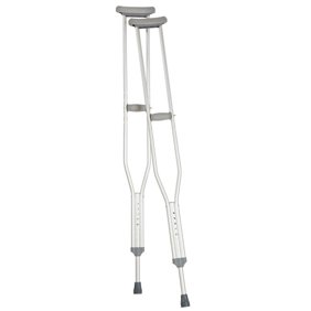 Carex Push Button Aluminum Crutch Adult Walmart Com