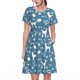thumbnail image 1 of Balery Poodle Dog Vestidos sueltos de manga corta para mujer, vestidos de verano 2025, vestidos casuales de corte A con vuelo., 1 of 6